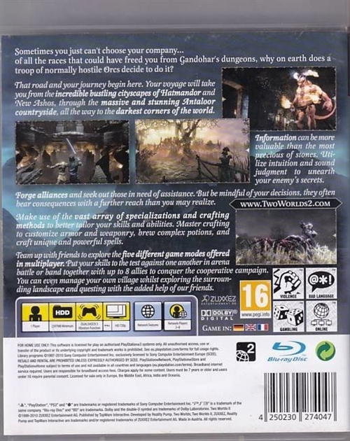 Two Worlds II - PS3 (B Grade) (Genbrug)